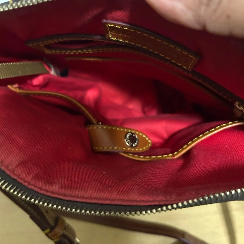 Dooney & Bourke Black and Brown Crossbody Bag - Picture 5 of 16